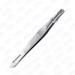 Pinzas para Cejas Ecológicas de Precisión, Pinzas para Pestañas de Acero Inoxidable Sostenible con Puntas Inclinadas y Puntiagudas - Product Image 4