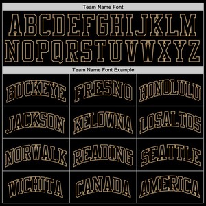Camiseta de Baloncesto Retro Personalizada Negra con Detalles en Oro Viejo, Uniforme de Equipo Sublimado, Camiseta de Entrenamiento Retro - Product Image 3