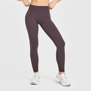 High Waist Seamless Leggings Active Wear Solid Color Stretch Breathable Compression Push Up <b>Tummy</b> <b>Control</b> Sporty Women's Legging - Product Image 3