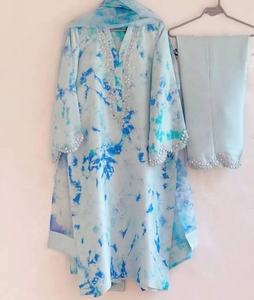 2022 Venta caliente tradicional Salwar Kameez vestido pakistaní indio seda gasa espejo trabajo bordado traje de fiesta Formal - Product Image 3