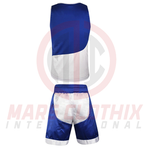 Conjunto de Chaleco y Pantalones Cortos de Boxeo, Fabricación Profesional, Diseño OEM Personalizado, Uniforme de Kick Boxing Disponible en Todas las Tallas - Product Image 3