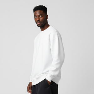 Sweat-shirts en molleton personnalisés OEM, grande taille, épais, décontractés, col rond, pour hommes, 100% coton/polyester - Product Image 2