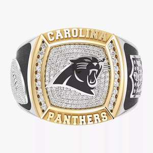 Anillo de Campeonato de la NFL de los Carolina Panthers, Chapado en Oro de 18K con Incrustaciones de Diamantes, Estilo Lujoso para Hombre - Product Image 1