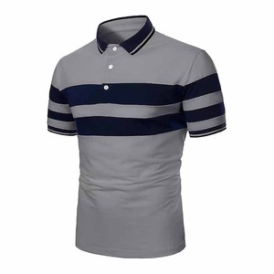 Stripe design short sleeve polo <b>shirts</b> custom color cotton polyester <b>collar</b> <b>t</b> <b>shirts</b> - Product Image 2