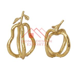 Dernière conception aluminium antique or fruits sculpture de table pour la décoration intérieure - Product Image 1