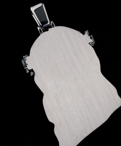 Colgante de Jesús con incrustaciones de moissanita, plata de ley 925, joyería hip hop, regalo para ella - Product Image 5