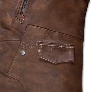 Chaquetas de cuero cómodas para hombre al por mayor, ropa casual de invierno, ropa de calle, las mejores chaquetas de cuero para hombre - Product Image 3