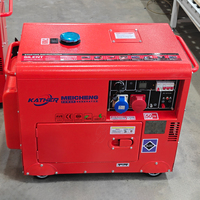 Generador Diésel Portátil de 3kva 5kva 6kva 8kva 9kva 10kva 15kva, Generador Silencioso con Certificación CE, Venta Directa de Fábrica