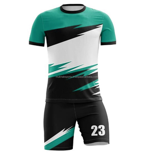 Conjunto de uniforme de fútbol personalizado para hombre, jersey de fútbol de poliéster de manga corta transpirable, sublimación, ropa de fútbol barata de alta visibilidad - Product Image 5
