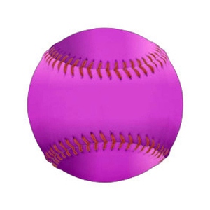 WARPRO INDUSTRY Ballon de baseball violet de haute qualité avec surpiqûres rouges, en plastique et bambou, taille standard, pour droitiers/gauchers, durable, pour l'entraînement - Product Image 1