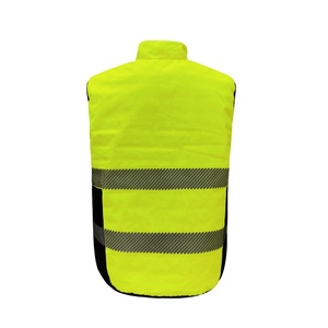 Gilet réversible personnalisé en gros, double face, pour l'hiver, gilet de sécurité réversible - Product Image 1