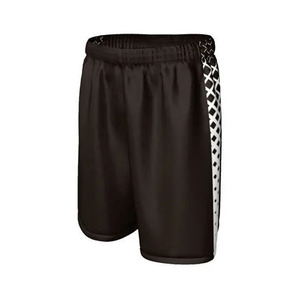 Ensemble de maillots de basket-ball personnalisés sublimés respirants, col en V noir, manches courtes, évacuation de l'humidité, uniforme d'équipe unisexe pour adultes - Product Image 2