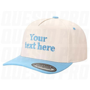 Customizable Two Tone Snapback Baseball <b>Cap</b> Personalized Embroidered Logo <b>Hat</b> Design Your Own Custom <b>Hats</b> for Men Women OEM ODM - Product Image 2