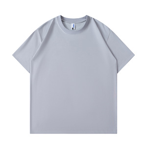 T-shirt Col Rond en Mélange Coton Bambou 240G Poids Lourd, Coupe Oversize Épaules Tombantes, Manches Trois-Quarts – Fabrication Chine Bangladesh - Product Image 3