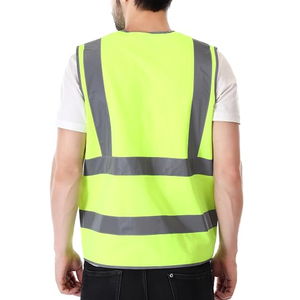 Gilet de sécurité réfléchissant pour moto, haute visibilité, classe 2 ANSI, imperméable, avec LED clignotantes, léger, pour travaux routiers - Product Image 3