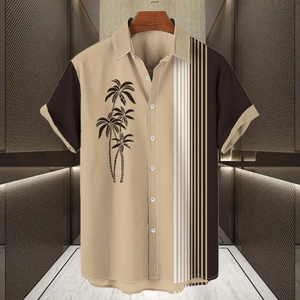Camisa Hawaiana de Verano para Hombre, Conjunto de Playa para Hombre, Atuendo para Vacaciones - Product Image 4