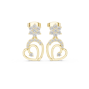 Moonlit Moss 14K Gold Minimalist Bar Stud Boucles d'oreilles Modern Chic Trendy Jewelry en argent sterling - Product Image 4