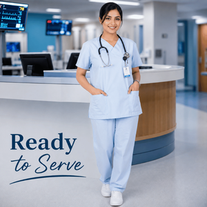 Conjunto de Uniforme Médico de Algodón para Mujer, Doctora o Enfermera, Cómodo, Transpirable, Ajuste Flexible, Tela Duradera - Product Image 2