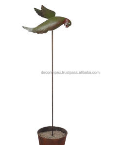 Design parrot Shaped <b>Garden</b> Stick Wholesale Metal <b>Garden</b> <b>Stake</b> Elegant Iron Flower Plant Stick Durable Quality - Product Image 1