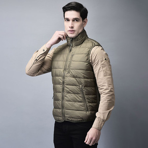 Chaleco acolchado de invierno formal cálido y ligero para hombre, chaqueta sin mangas para exteriores con múltiples bolsillos de secado rápido para viajes - Product Image 4