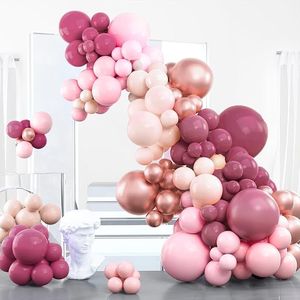 Kit Arco Nuziale PartyWoo Rosa Antico, 100 Palloncini a Rosa di Diverse Dimensioni (18, 12, 10, 5 Pollici) per Ghirlande e Decorazioni per Feste - Product Image 1