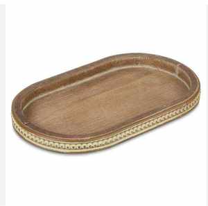 Bandejas de Almacenamiento Rectangulares Clásicas de Madera de Nogal con Acabado Lacado, Talladas, Portátiles, Reutilizables y Multifuncionales para Cocina y Sala de Estar - Product Image 3