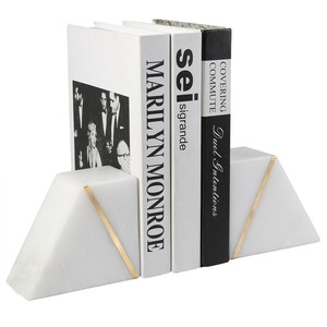 Porte-livres en bois de Sheesham avec flèches en laiton, vente en gros |   Paire directionnelle artisanale - Product Image 2