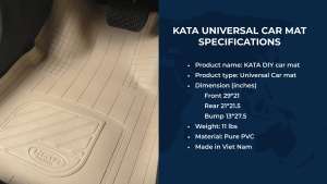 Alfombrillas para coche KATA de Vietnam, proveedor de alfombrillas para coche, alfombrillas antideslizantes, impermeables, de fácil cuidado, alfombrillas para pies automotrices, precio de fábrica - Product Image 4