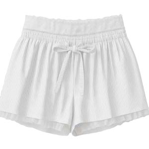 Shorts Casuales de Mujer de Alta Calidad, Tejido Acanalado con Ribete de Encaje, Cintura Elástica, Secado Rápido y Transpirables, al Mejor Precio al por Mayor - Product Image 3