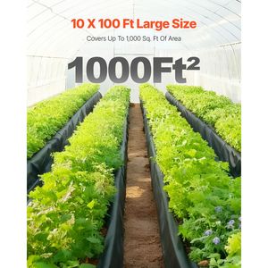 Heavy Duty 10 X 100 6 Mil Thick <b>Plastic</b> <b>Sheet</b> <b>Roll</b> <b>Plastic</b> Drop Cloth for Painters Polyethylene Cover <b>Plastic</b> Boards & Panels - Product Image 3
