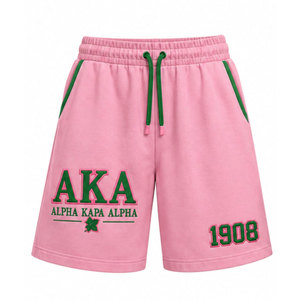 Shorts Alpha Kappa Alpha para Mujer, Ropa de Sororidad Griega, Shorts Cómodos e Informales para Fitness, Verano y Uso Diario - Product Image 2