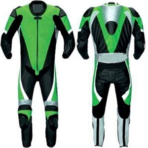 ชุดแข่งรถมอเตอร์ไซค์พรีเมียมหนังวัว/หนังจิงโจ้ พร้อมอุปกรณ์ป้องกัน CE Armor Protection Approved Gear - Product Image 1