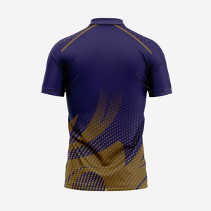 เสื้อกีฬาพิมพ์ลาย ผลิตจากวัสดุที่ระบายอากาศได้ดี ดีไซน์คอปกพับได้ - Product Image 2