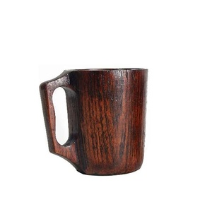 Wooden Mug Handmade Solid Wood Coffee Cup Natural Finish Rustic Style Eco Friendly Drinking Mug for Kitchen Use - Product Image 4