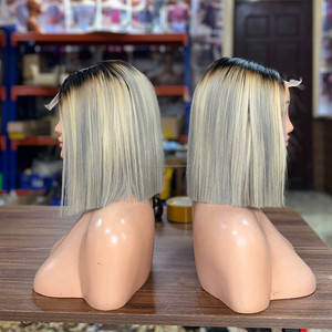 Perruques Bob en cheveux humains naturels, produits capillaires vietnamiens bruts, perruques lisses et soyeuses, Lace Front en dentelle suisse HD, vente chaude - Product Image 1