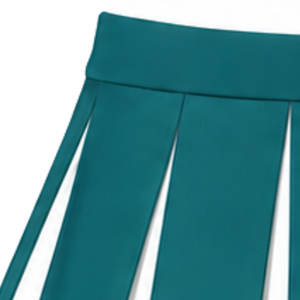 Teal <b>Pleated</b> Cheerleading <b>Skirt</b> Women Athletic Dance Uniform Competition Performance Team Wear Custom Sports <b>Skirt</b> - Product Image 4