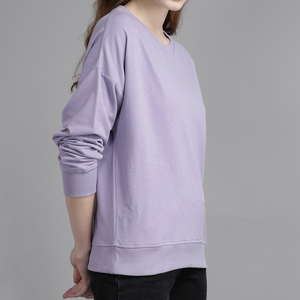 เสื้อสเวตเชิ้ตคอกลมโอเวอร์ไซส์แบบใหม่ปี 2026 ราคาขายส่ง ผลิตตามสั่งสำหรับผู้หญิง ผ้าฝ้าย 100% คุณภาพสูง ชุดฮู้ดดี้และกางเกงจ็อกเกอร์ - Product Image 5