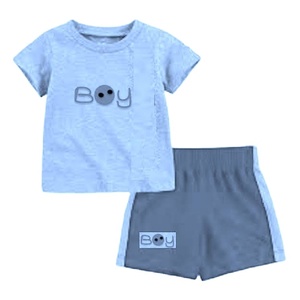 Daisy Apparel in India 2PCs Kids Boys Top y Shorts Set Verano Primavera Estilo Imprimir Patrón Venta al por mayor Empaquetado - Product Image 4
