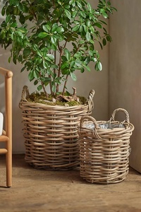 Natural <b>Rectangular</b> Rattan <b>Basket</b> Durable Woven Handicrafts Organize, <b>Storage</b> with Customized Size and Design - Product Image 3