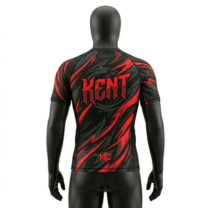 Camiseta Deportiva de Compresión Rashguard de Poliéster y Spandex Sublimada Personalizada, para MMA, BJJ, Entrenamiento en Gimnasio, Elástica en Cuatro Direcciones, de Secado Rápido - Product Image 4