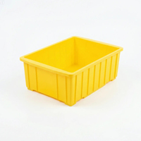 Caisse logistique empilable en plastique PP écologique personnalisée OEM avec surface lisse, conteneur de stockage