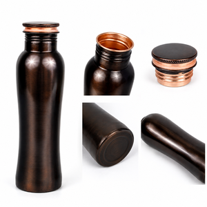 Antique Black Copper Water Bottle Pure Copper Drinking Bottle for Home Office Gym Yoga Travel and Daily Use - Product Image 4