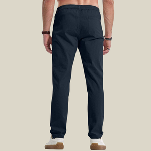 Pantalones Chino de Cintura Alta para Hombre, de Algodón y Elastano, Corte Regular, Color Caqui, Cierre de Cremallera, Casuales, Transpirables, Antiarrugas, Tallas Grandes - Product Image 3