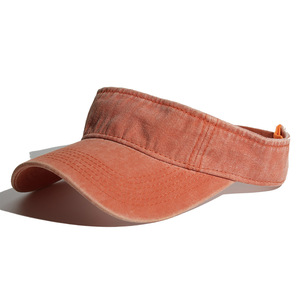 Casquette de soleil unisexe en coton lavé avec logo brodé personnalisé, protection UV - Product Image 4