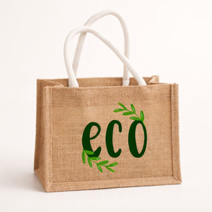 Bolsa de Compras Reutilizable con Asas de Yute Negras, Diseño Personalizado con Logotipo, Patrón a Rayas Elegante para Mujer, R.D Bag House - Product Image 5