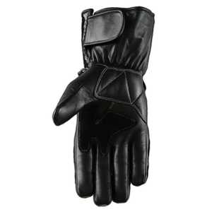 Guantes de Motocicleta de Cuero con Pantalla Táctil, Largos hasta la Muñeca, Transpirables, Ecológicos, para Uso en las Cuatro Estaciones, Negros, Protección Completa para los Dedos - Product Image 6