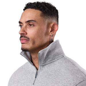 <b>Mens</b> Classic Quarter Zip Fleece Sweatshirt Long Sleeve Workout <b>Pullover</b> Lightweight Running Gym Activewear Top - Product Image 2