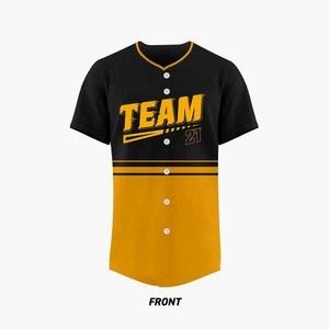 Camiseta de Béisbol Sublimada Personalizada con Estampado Vibrante, Cierre de Botones, Transpirable y Moderna para Boutique Deportiva - Product Image 1