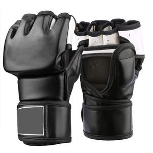 Guantes de boxeo de diseño moderno, personalizados con logo impreso en cuero, guantes profesionales para combate, guantes de kickboxing y MMA. - Product Image 5