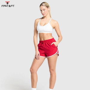 Shorts décontractés pour femmes à taille haute respirants en coton 100% coupe ajustée avec taille élastique - Product Image 6